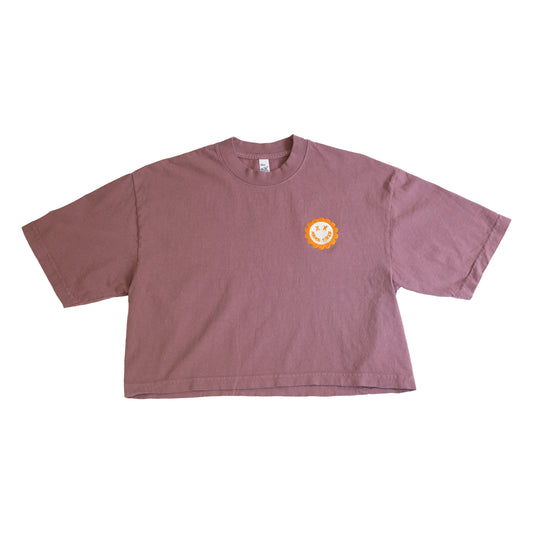 MAMA TIRED Spring Crop Tee